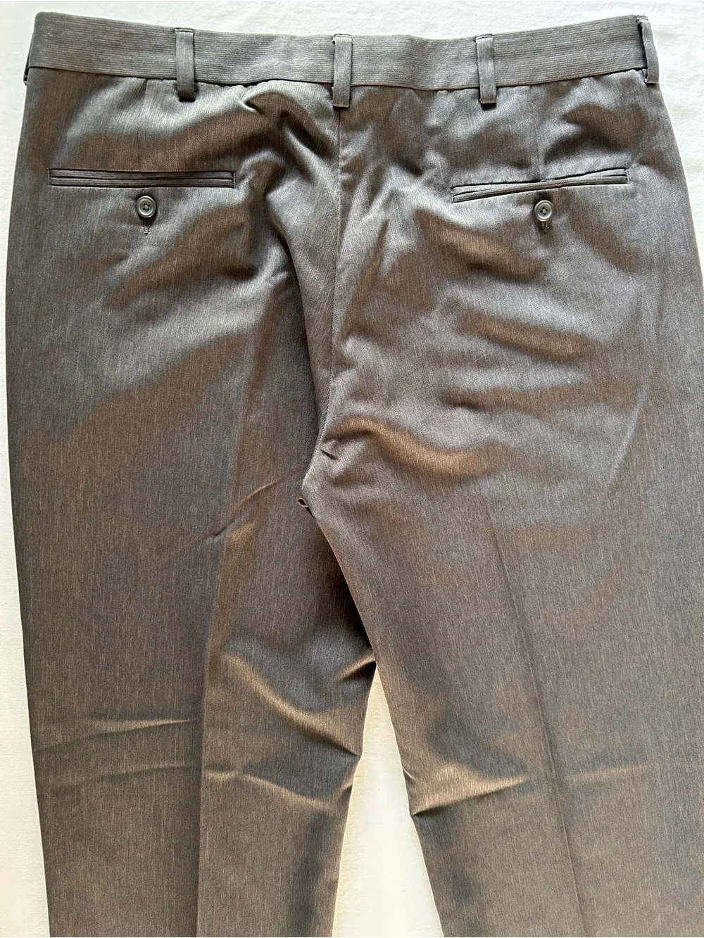 Kenneth Cole Reaction Dress Pants Mens Gray ~38x32 Flat Front Career